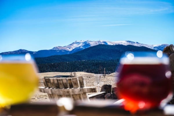 View of Pikes Peak From Paradox Beer Company