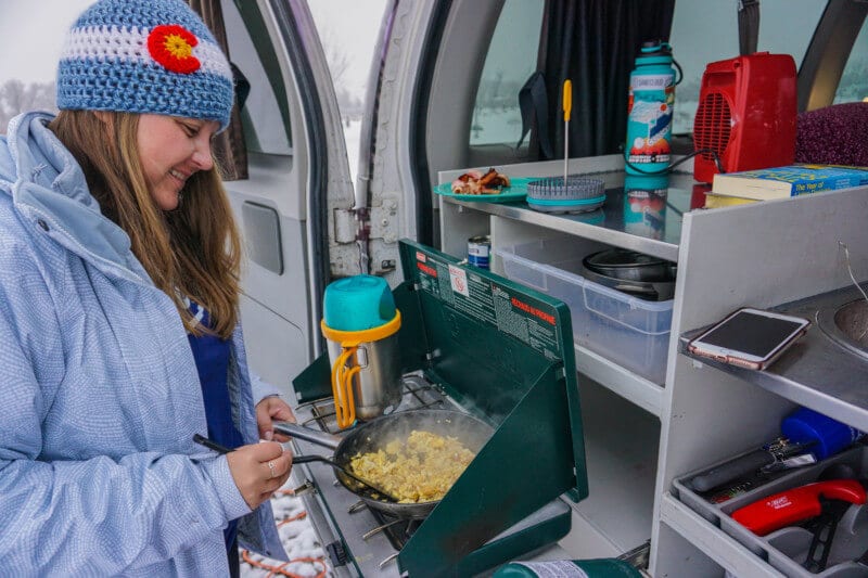 Cooking with Escape Campervans