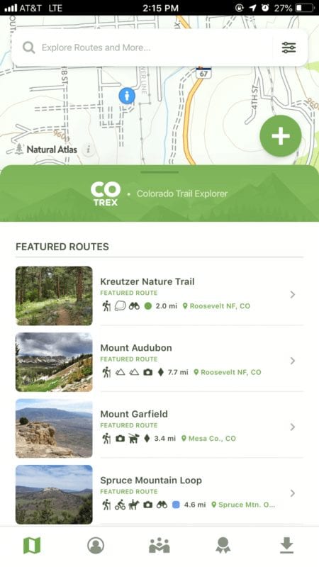 COTrex Colorado Trail App