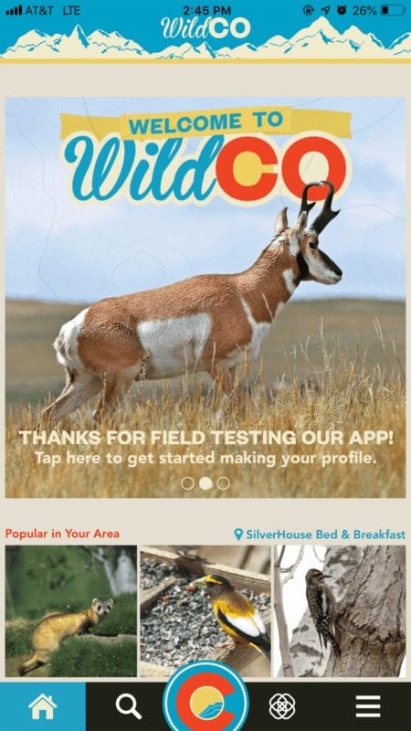WildCO Colorado App for Nature Watching