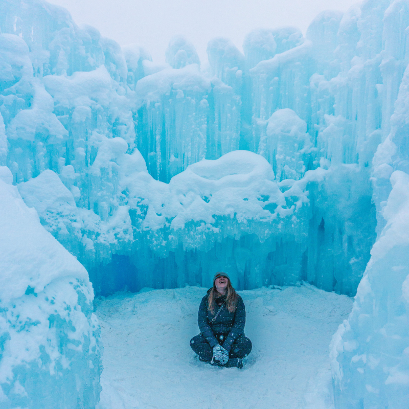 Travel Branyik at the Ice Castles