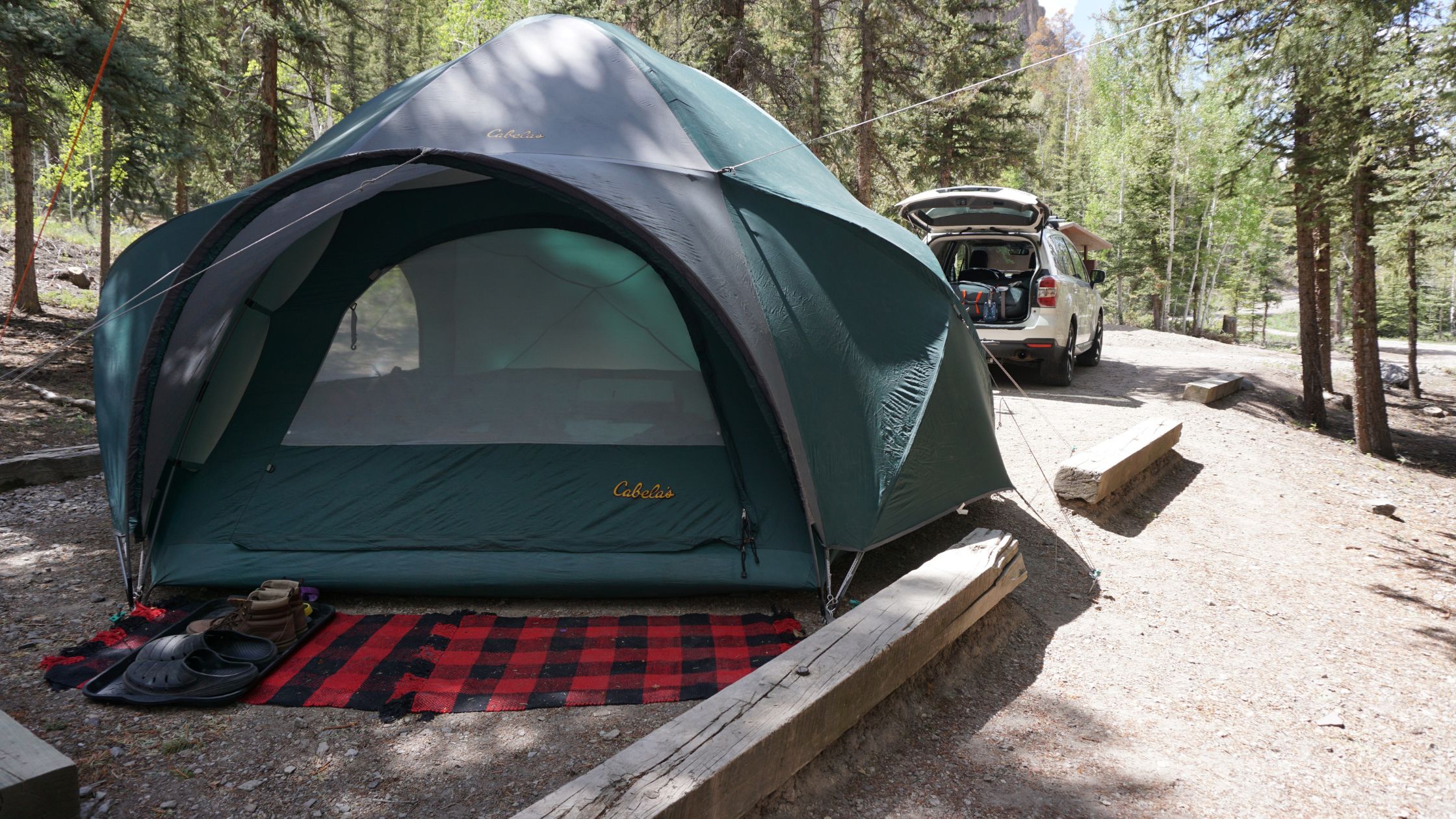 Camping at San Cristobal Lake in Lake City, Colorado