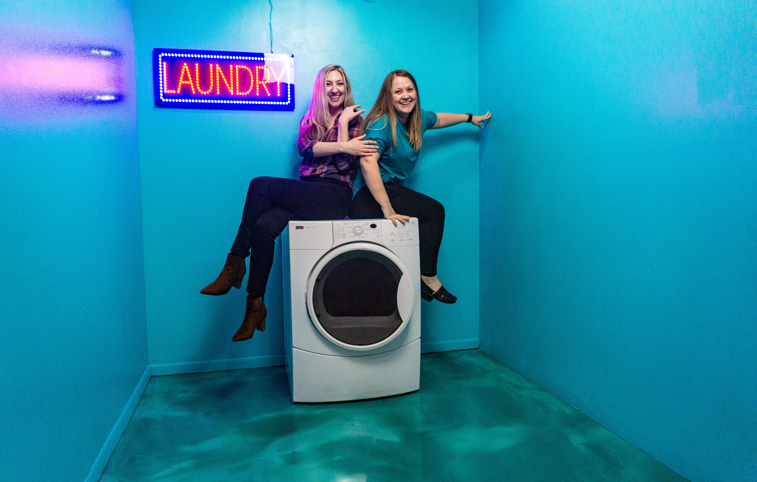 Doing Laundry at the Denver Selfie Museum