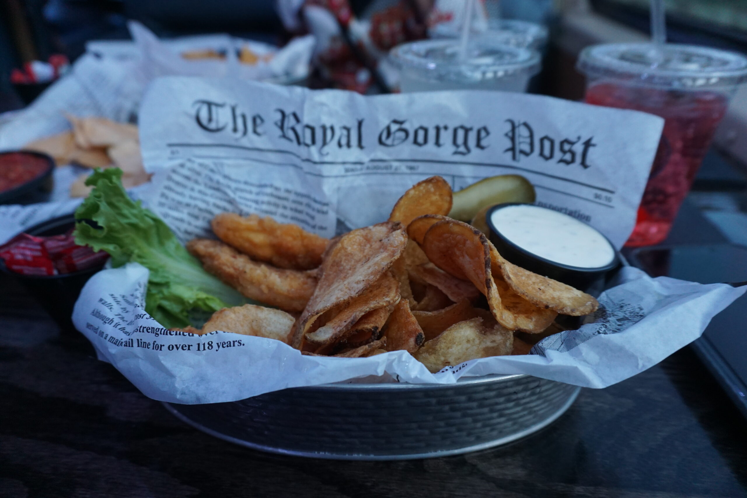 Royal Gorge Route Railroad Dinner Menu