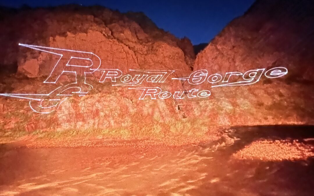 A Night Under the Stars: Riding the New Royal Gorge Route Railroad Laser Light Show Dinner Train